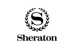 Logo Sheraton, groupe hôtelier partenaire du CMH