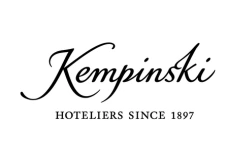 Logo Kempinski, groupe hôtelier partenaire du CMH
